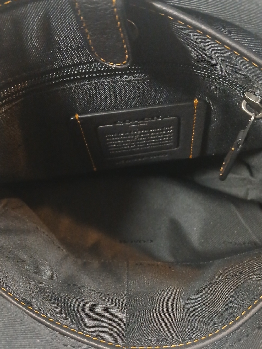 Coach Men’s/Unisex Two-Tone Brown & Black Leather Messenger Bag - Picture 5 of 16